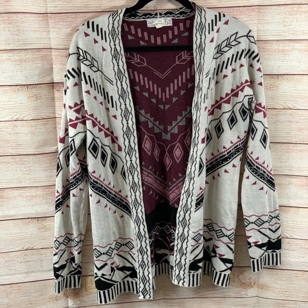 Pink Republic Long Sleeve Open Front Cardigan